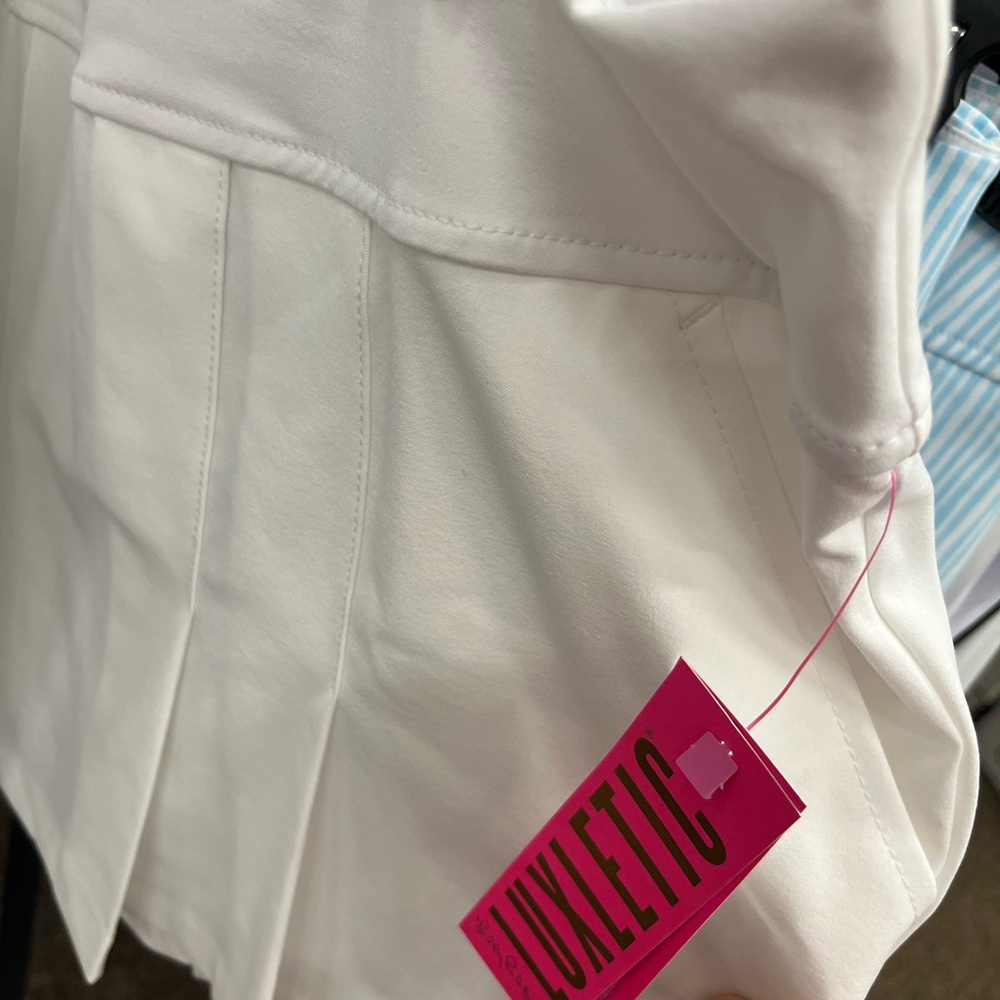 Lilly Pulitzer White Skirt with Pleats